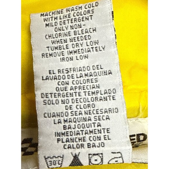 NASCAR Men's Jacket Checkered Flag Sports Matt Kenseth Windbreaker Yellow Large - Picture 8 of 8